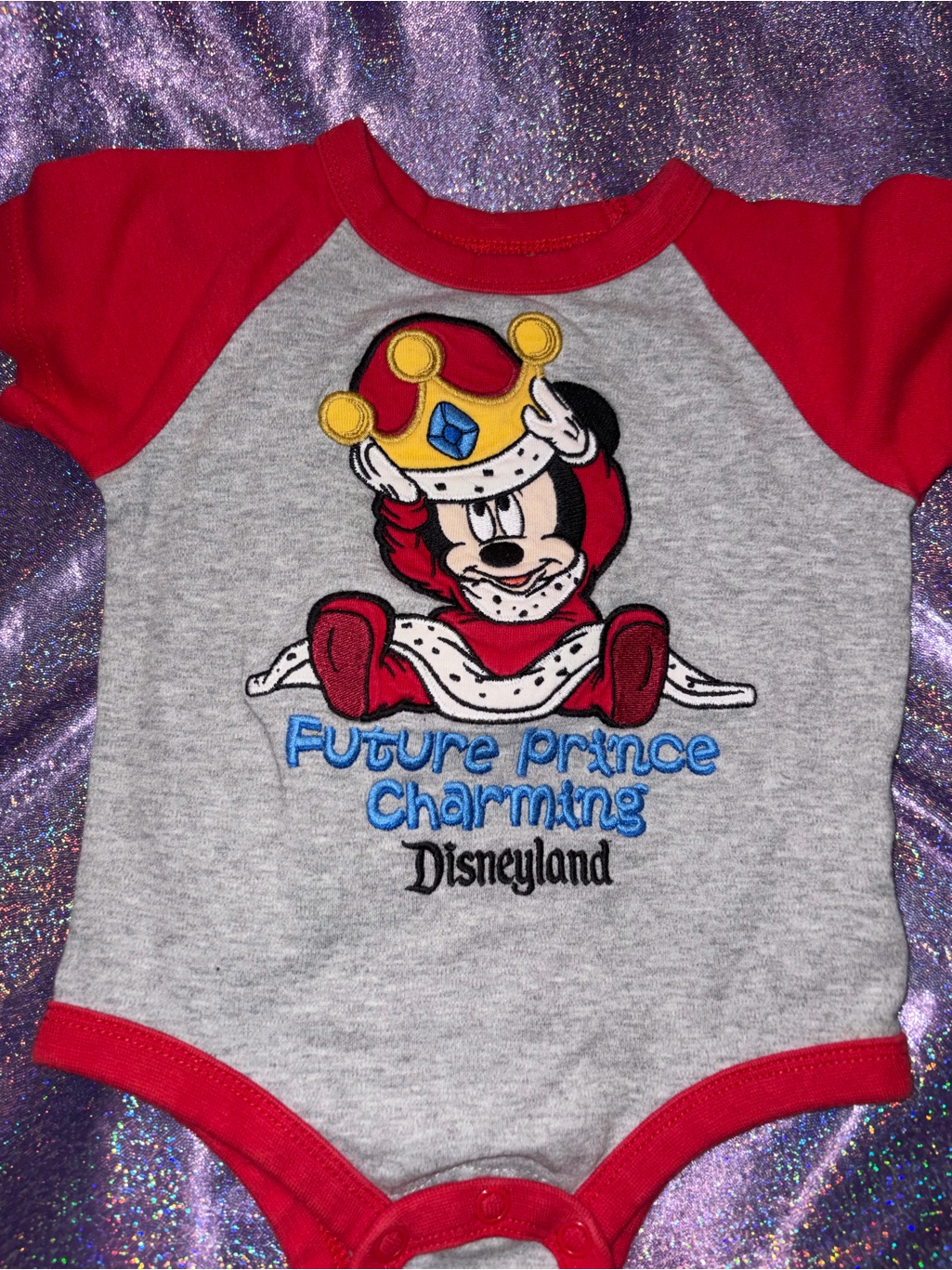 Vintage Disney Prince Mickey Onesie Vintage Disney Prince Mickey Onesie